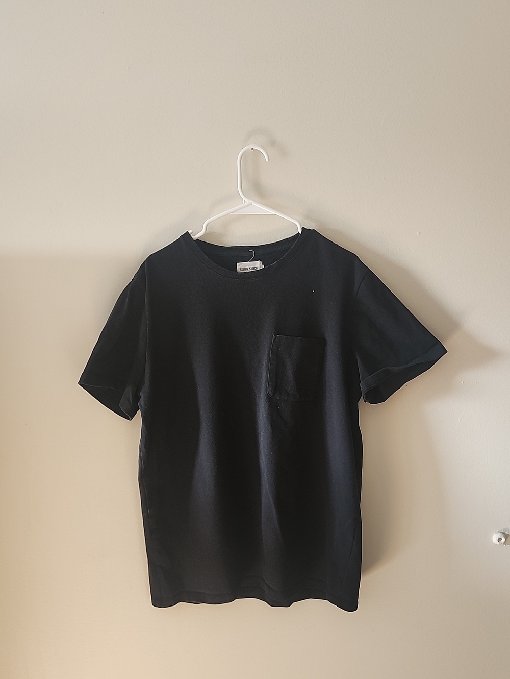 Taylor Stitch Black Short-Sleeve Pocket Tee